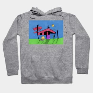 Abstract Googie Future Home Hoodie